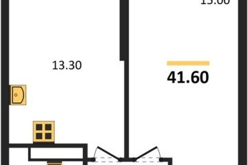Фото №1: 1-комнатная квартира 41 м², 21/24 эт. - Краснодар, мкр. Черёмушки, ул. Новороссийская, 96