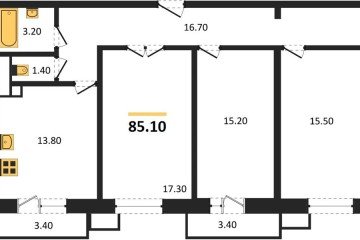 Фото №1: 3-комнатная квартира 86 м², 1/12 эт. - Краснодар, мкр. 9-й километр, ул. Ярославская, 115к2