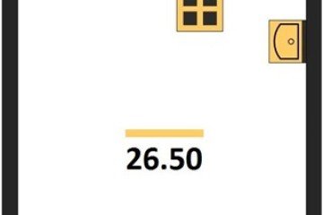 Фото №1: Студия 26 м², 3/16 эт. - Краснодар, мкр. жилой комплекс Самолёт-6,