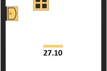 Фото №1: Студия 27 м², 16/16 эт. - Краснодар, мкр. жилой комплекс Самолёт-6,