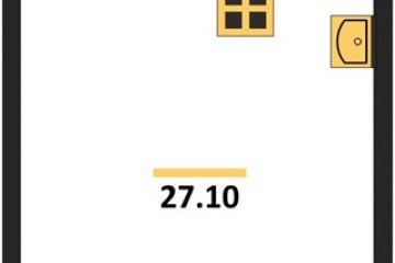 Фото №1: Студия 27 м², 16/16 эт. - Краснодар, мкр. жилой комплекс Самолёт-6,