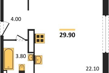 Фото №1: Студия 29 м², 13/16 эт. - Краснодар, мкр. жилой комплекс Самолёт-6,