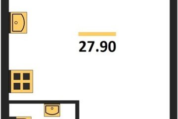 Фото №1: Студия 27 м², 1/16 эт. - Краснодар, мкр. жилой комплекс Самолёт-6,