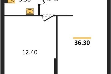 Фото №1: 1-комнатная квартира 36 м², 1/16 эт. - Краснодар, мкр. жилой комплекс Самолёт-6,