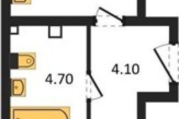 Фото №1: 1-комнатная квартира 44 м², 1/16 эт. - Краснодар, мкр. жилой комплекс Самолёт-6,