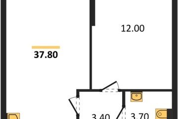 Фото №1: 1-комнатная квартира 37 м², 1/16 эт. - Краснодар, мкр. жилой комплекс Самолёт-6,
