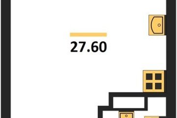 Фото №1: Студия 27 м², 3/16 эт. - Краснодар, мкр. жилой комплекс Самолёт-6,