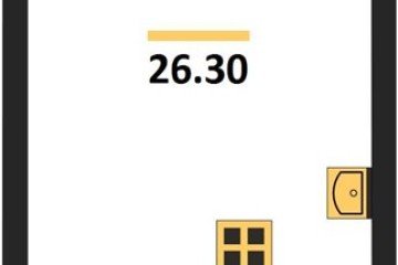 Фото №1: Студия 26 м², 13/16 эт. - Краснодар, мкр. жилой комплекс Самолёт-6,