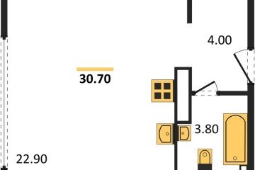 Фото №1: Студия 30 м², 16/16 эт. - Краснодар, мкр. жилой комплекс Самолёт-6,