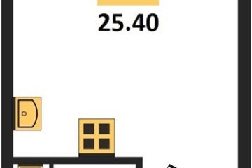 Фото №1: Студия 25 м², 16/16 эт. - Краснодар, мкр. жилой комплекс Самолёт-6,