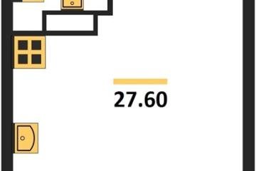 Фото №1: Студия 27 м², 3/16 эт. - Краснодар, мкр. жилой комплекс Самолёт-6,