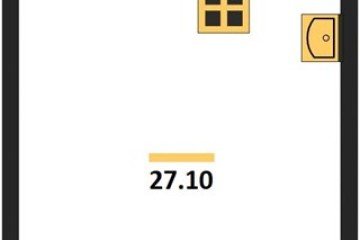 Фото №1: Студия 27 м², 16/16 эт. - Краснодар, мкр. жилой комплекс Самолёт-6,
