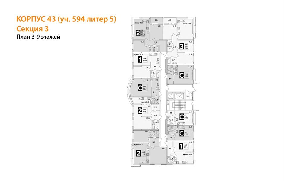 Фото №8: Студия 30&nbsp;м², 4/16&nbsp;эт. - Краснодар, Прикубанский внутригородской округ, мкр. жилой комплекс Самолёт-6