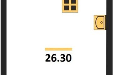 Фото №1: Студия 26 м², 15/16 эт. - Краснодар, мкр. жилой комплекс Самолёт-6,