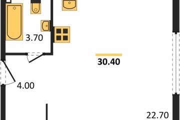 Фото №1: Студия 30 м², 2/16 эт. - Краснодар, мкр. жилой комплекс Самолёт-6,