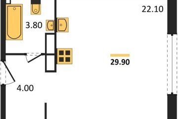 Фото №1: Студия 29 м², 10/16 эт. - Краснодар, мкр. жилой комплекс Самолёт-6,