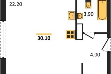 Фото №1: Студия 30 м², 5/16 эт. - Краснодар, мкр. жилой комплекс Самолёт-6,
