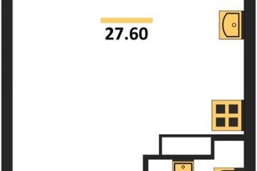 Фото №1: Студия 27 м², 9/16 эт. - Краснодар, мкр. жилой комплекс Самолёт-6,
