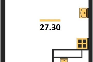 Фото №1: Студия 27 м², 14/16 эт. - Краснодар, мкр. жилой комплекс Самолёт-6,