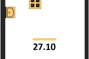 Фото №1: Студия 27 м², 16/16 эт. - Краснодар, мкр. жилой комплекс Самолёт-6,