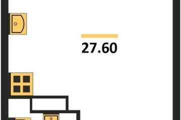 Фото №1: Студия 27 м², 8/16 эт. - Краснодар, мкр. жилой комплекс Самолёт-6,