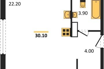 Фото №1: Студия 30 м², 8/16 эт. - Краснодар, мкр. жилой комплекс Самолёт-6,