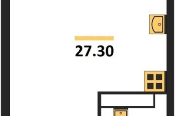 Фото №1: Студия 27 м², 14/16 эт. - Краснодар, мкр. жилой комплекс Самолёт-6,