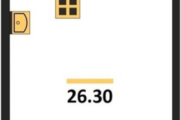 Фото №1: Студия 26 м², 15/16 эт. - Краснодар, мкр. жилой комплекс Самолёт-6,