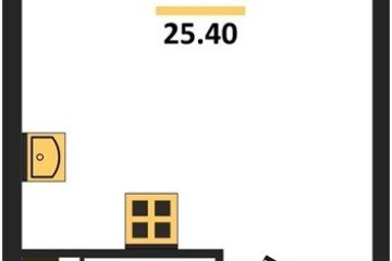 Фото №1: Студия 25 м², 16/16 эт. - Краснодар, мкр. жилой комплекс Самолёт-6,