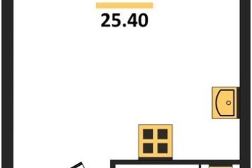 Фото №1: Студия 25 м², 16/16 эт. - Краснодар, мкр. жилой комплекс Самолёт-6,