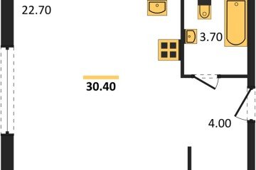 Фото №1: Студия 30 м², 2/16 эт. - Краснодар, мкр. жилой комплекс Самолёт-6,