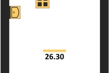 Фото №1: Студия 26 м², 13/16 эт. - Краснодар, мкр. жилой комплекс Самолёт-6,