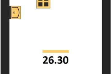 Фото №1: Студия 26 м², 14/16 эт. - Краснодар, мкр. жилой комплекс Самолёт-6,