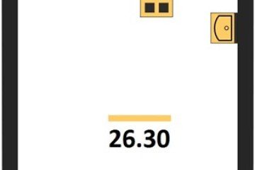 Фото №1: Студия 26 м², 10/16 эт. - Краснодар, мкр. жилой комплекс Самолёт-6,