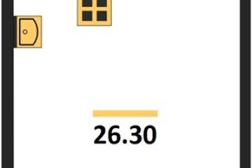 Фото №1: Студия 26 м², 15/16 эт. - Краснодар, мкр. жилой комплекс Самолёт-6,