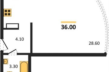 Фото №1: Студия 36 м², 16/16 эт. - Краснодар, мкр. жилой комплекс Самолёт-6,