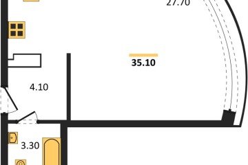 Фото №1: Студия 35 м², 10/16 эт. - Краснодар, мкр. жилой комплекс Самолёт-6,