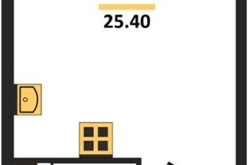 Фото №1: Студия 25 м², 16/16 эт. - Краснодар, мкр. жилой комплекс Самолёт-6,