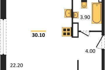 Фото №1: Студия 30 м², 7/16 эт. - Краснодар, мкр. жилой комплекс Самолёт-6,
