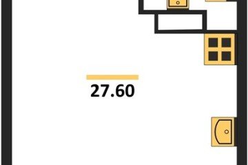 Фото №1: Студия 27 м², 6/16 эт. - Краснодар, мкр. жилой комплекс Самолёт-6,