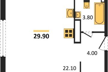 Фото №1: Студия 29 м², 10/16 эт. - Краснодар, мкр. жилой комплекс Самолёт-6,