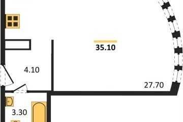 Фото №1: Студия 35 м², 10/16 эт. - Краснодар, мкр. жилой комплекс Самолёт-6,