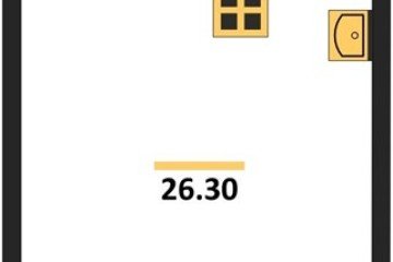 Фото №1: Студия 26 м², 10/16 эт. - Краснодар, мкр. жилой комплекс Самолёт-6,