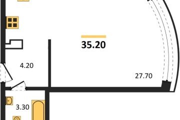 Фото №1: Студия 35 м², 7/16 эт. - Краснодар, мкр. жилой комплекс Самолёт-6,