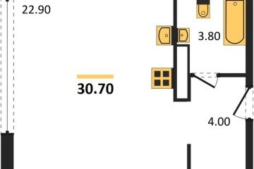 Фото №1: Студия 30 м², 16/16 эт. - Краснодар, мкр. жилой комплекс Самолёт-6,