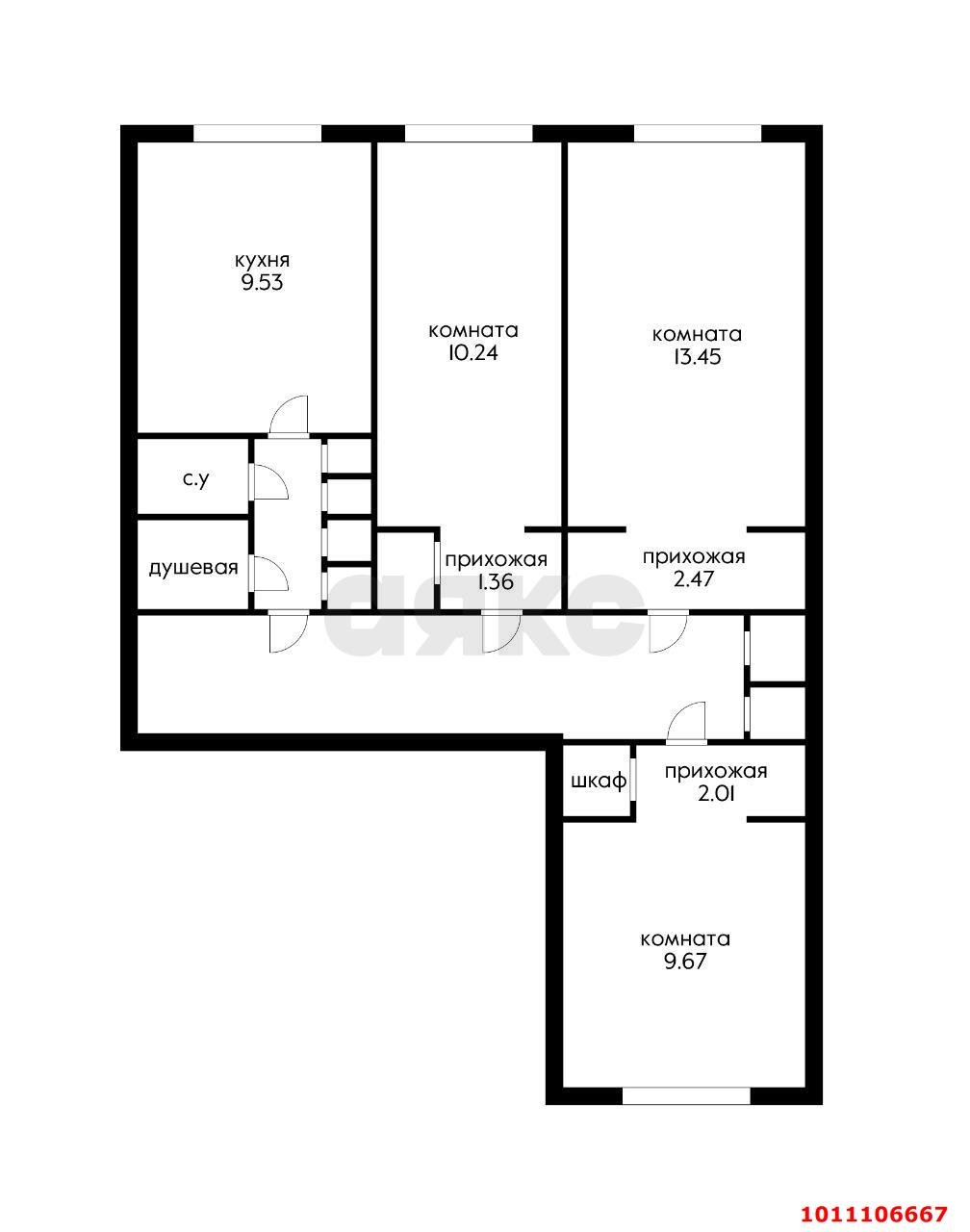 Фото №5: 3-комнатная квартира 62 м² - Краснодар, Дубинка, ул. Ставропольская, 3