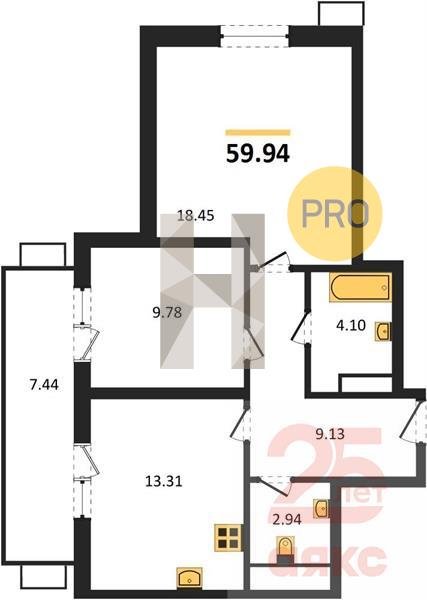 Фото №1: 2-комнатная квартира 59 м² - Армавир, жилой комплекс Римские Каникулы, 