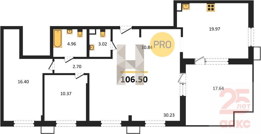 Фото №1: 3-комнатная квартира 106 м² - Армавир, 8-й, 8