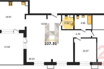 Фото №1: 3-комнатная квартира 107 м² - Армавир, мкр. жилой комплекс Римские Каникулы, 