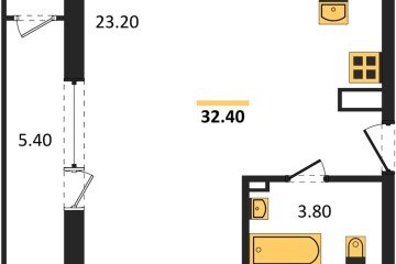 Фото №1: Студия 32 м², 3/24 эт. - Краснодар, мкр. ЖК Рекорд, ул. Новороссийская, 102/8к5